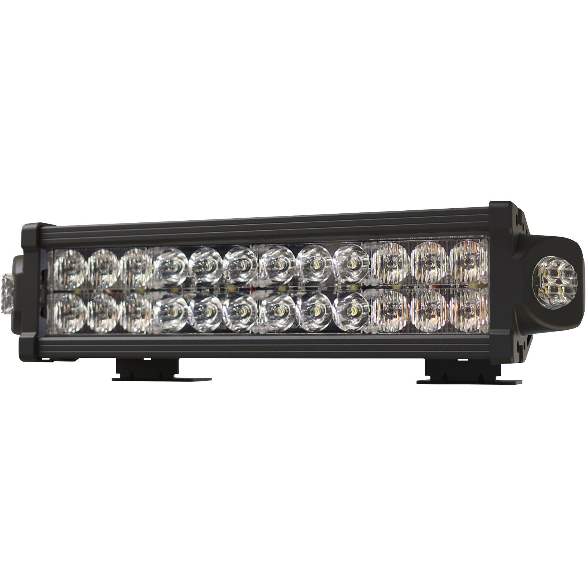 Ecco LED Work Light/Warning Light Combo, Amber/Clear Lens, Model# ED9215AW